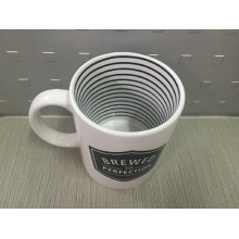 Taza completa de la impresión de la etiqueta, taza de cerámica promocional